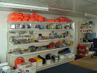 Teil des Verkaufregals